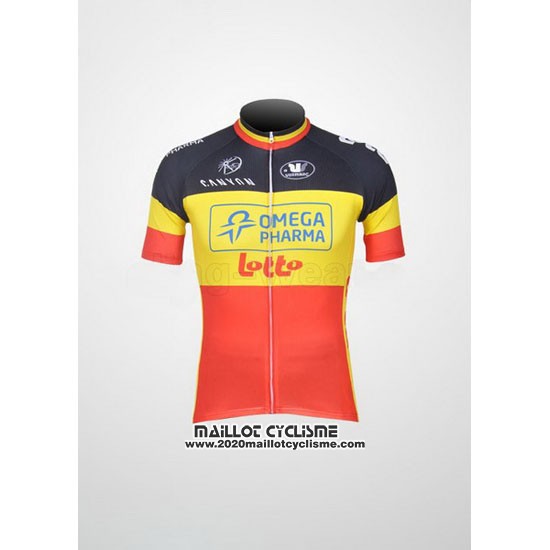 2011 Maillot Ciclismo Omega Pharma Lotto Champion Belga Manches Courtes et Cuissard